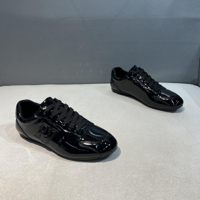 Glossy Letter Detail Sneaker