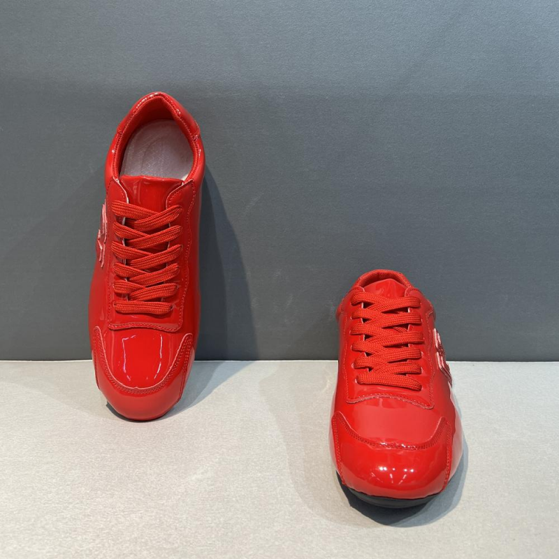 Glossy Letter Detail Sneaker
