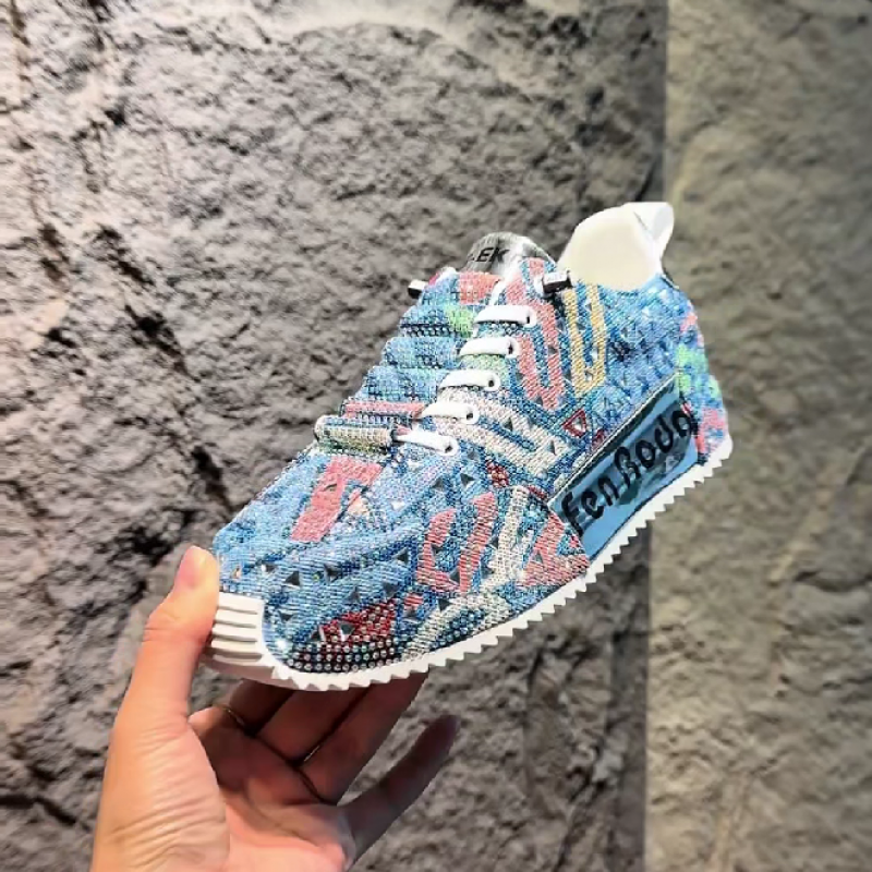 Men's Colorful Patterned Casual Sneaker Shoe