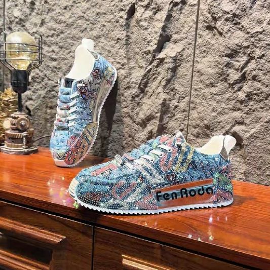 Men's Colorful Patterned Casual Sneaker Shoe