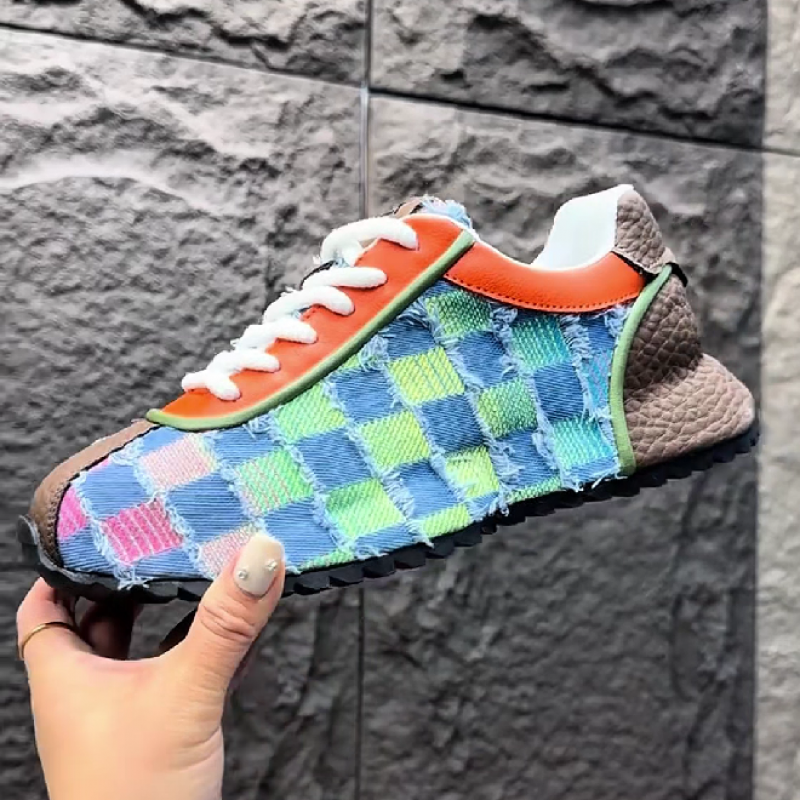 Men's Colorful Patchwork Casual Sneaker Shoe