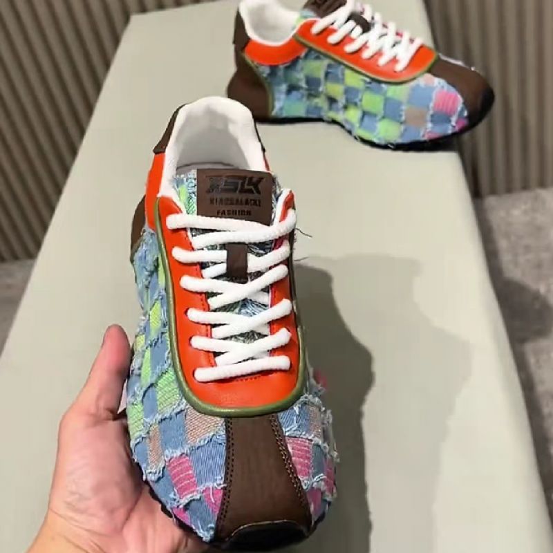 Men's Colorful Patchwork Casual Sneaker Shoe