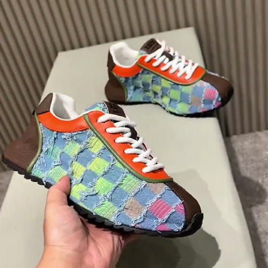 Men's Colorful Patchwork Casual Sneaker Shoe