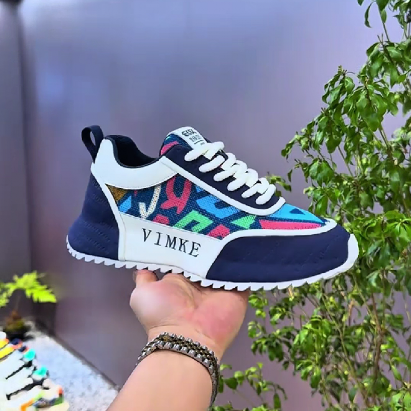 Men's Geometric Print Fashion Sneakers
