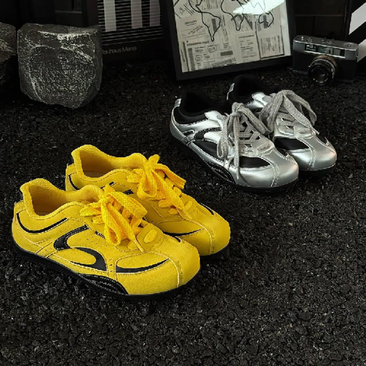 Men's Retro Racing Style Casual Sneakers