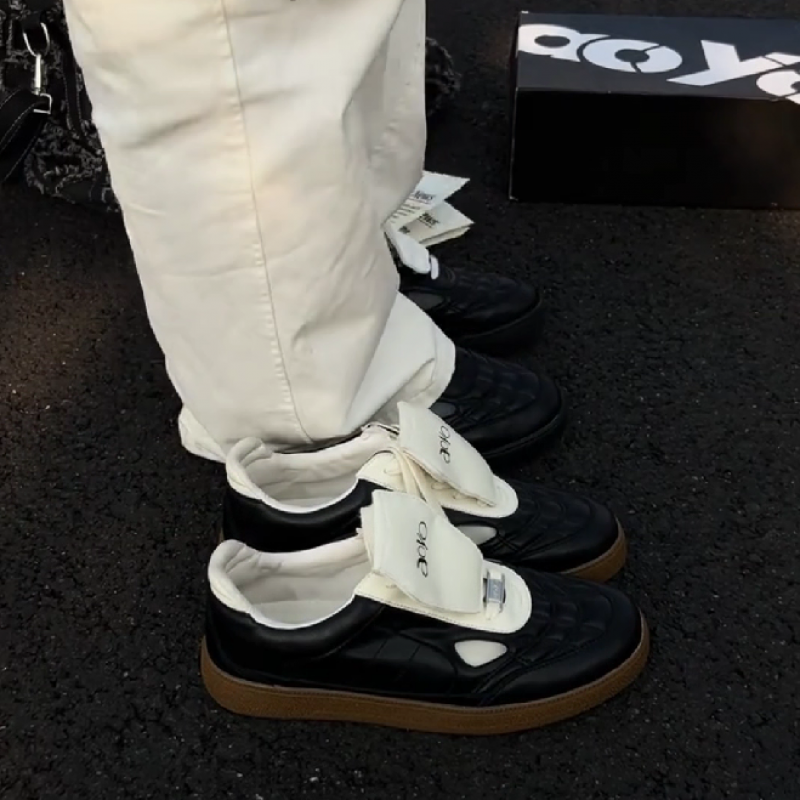Men's Quilted Leather Casual Sneakers