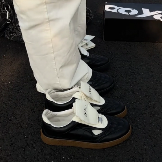 Men's Quilted Leather Casual Sneakers