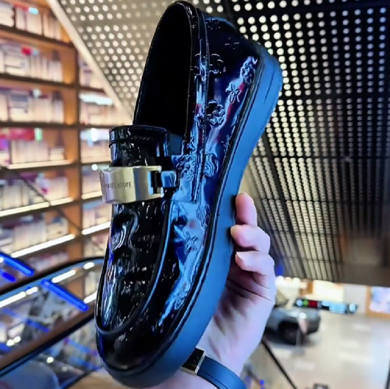 Men's Patent Leather Slip On Loafers