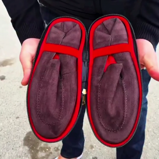 Men's Brown Suede Slip On Loafers