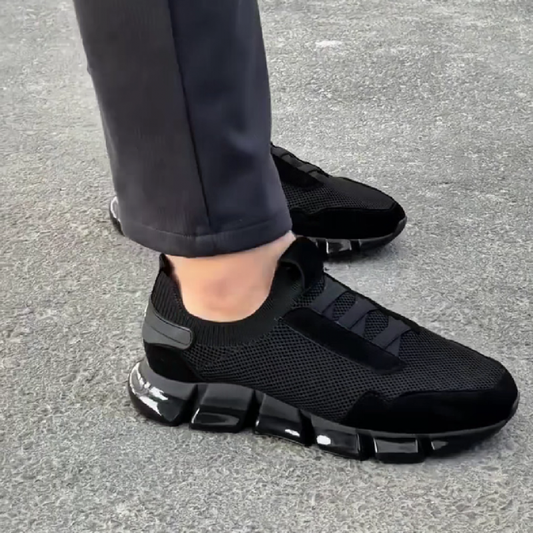 Men's Knit Upper Casual Walking Sneakers