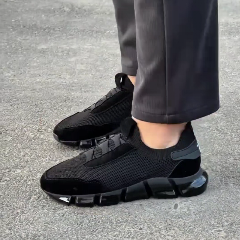Men's Knit Upper Casual Walking Sneakers