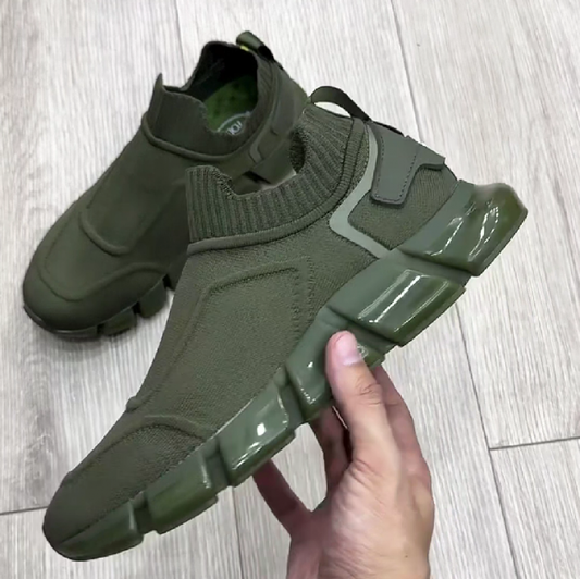 Men's Knit Slip On Casual Sneakers