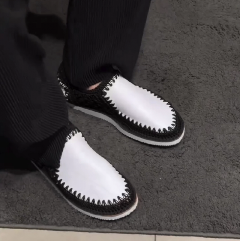 Men's Woven Trim Slip On Casual Shoes