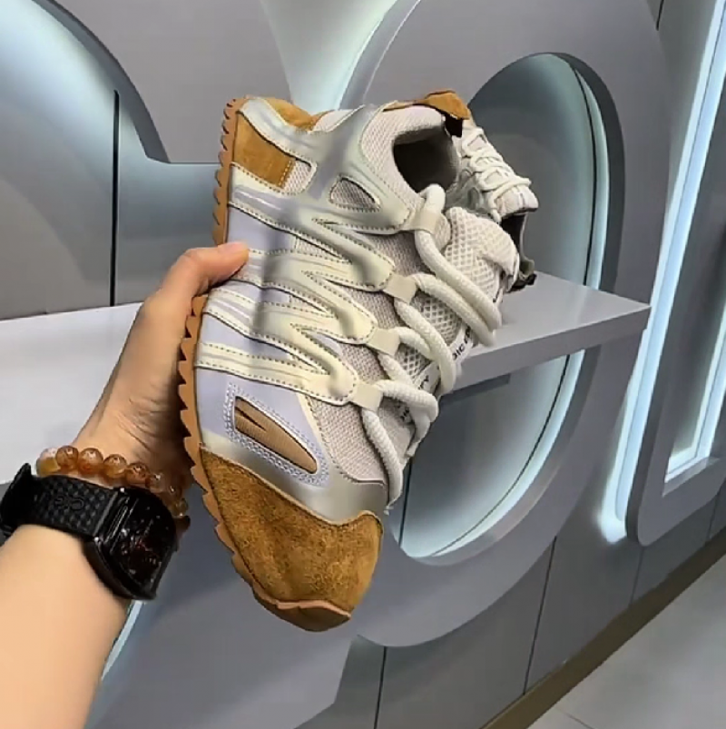 Men's Mesh Suede Retro Casual Sneakers