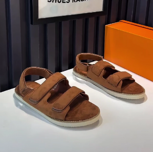 Men's Double Strap Slip-On Sandals