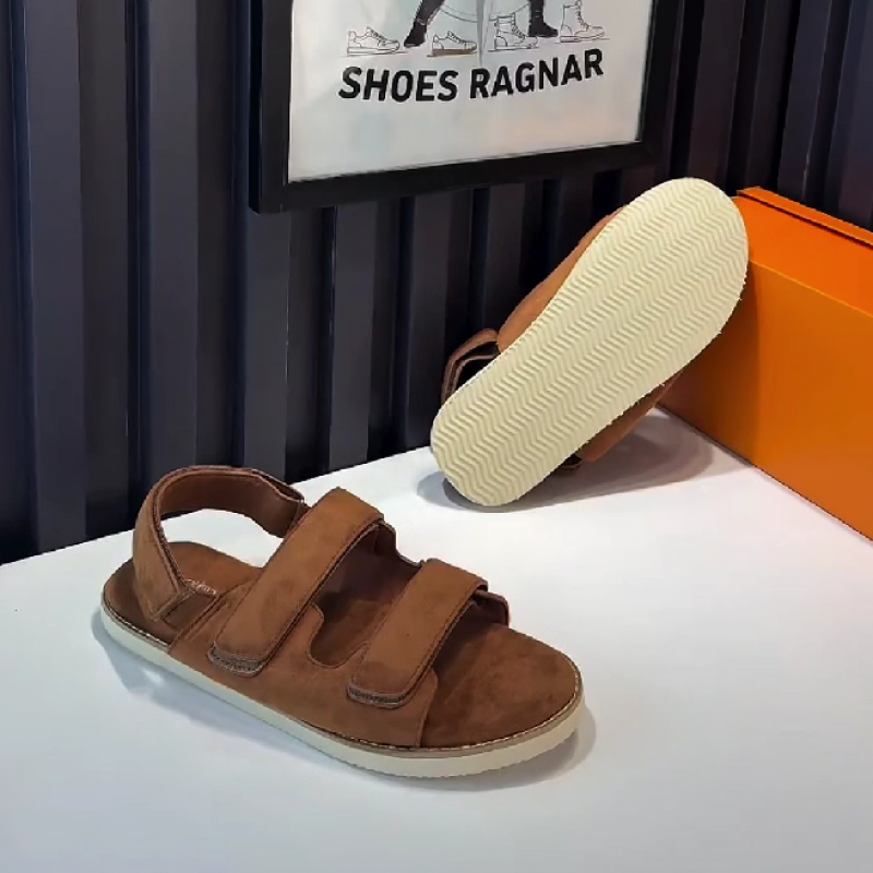 Men's Double Strap Slip-On Sandals