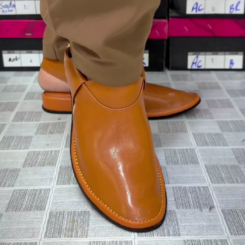 Men's Leather Pointed Toe Sandals