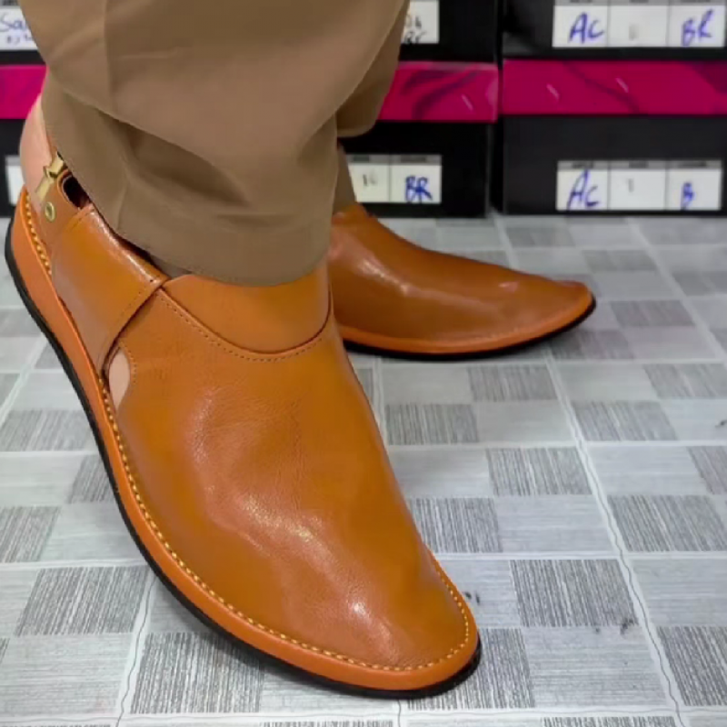 Men's Leather Pointed Toe Sandals
