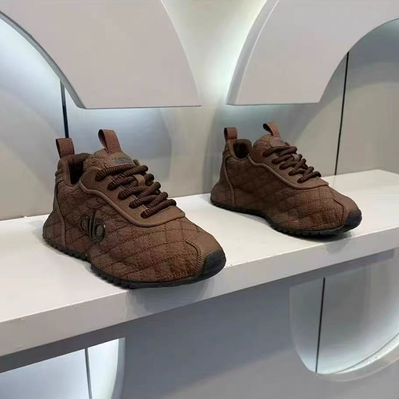 Brown Quilted Sneaker