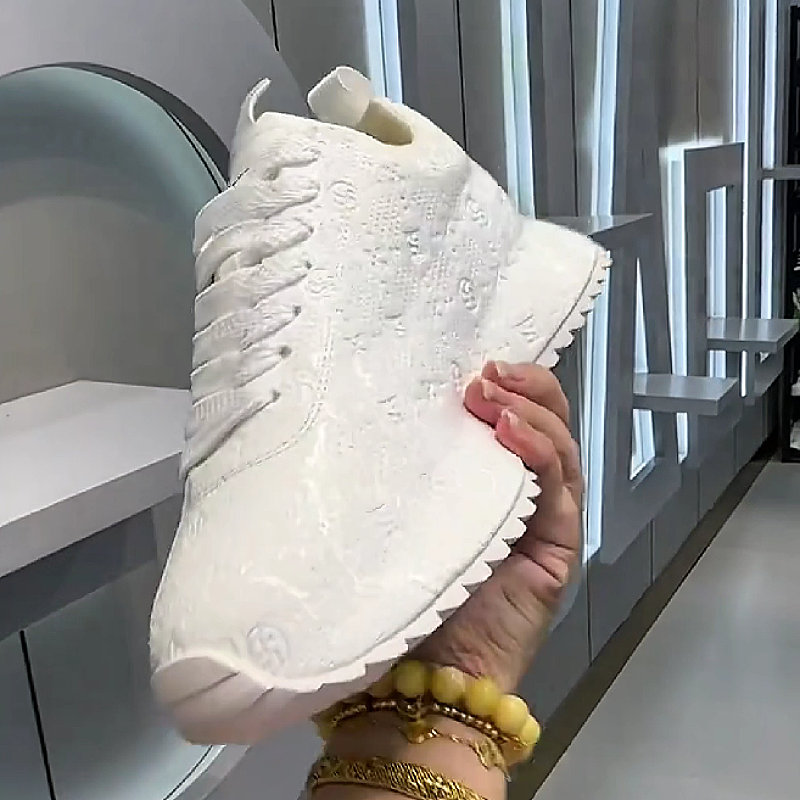 White Monogram Mesh Sneaker