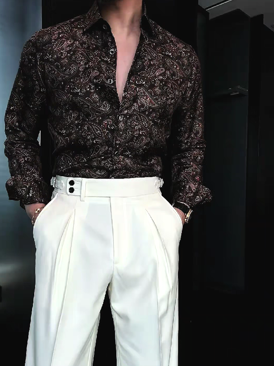 Paisley Print Dress Shirt