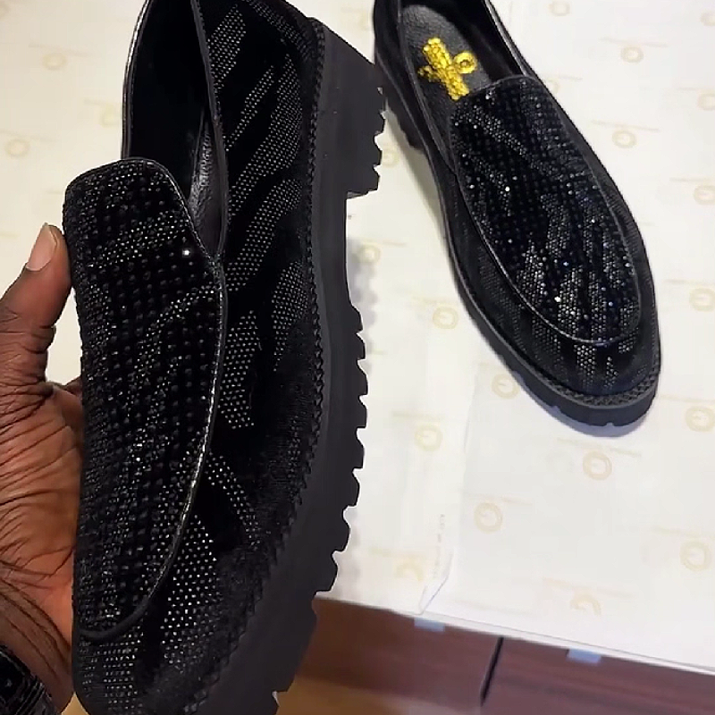 Black Sparkle Loafer
