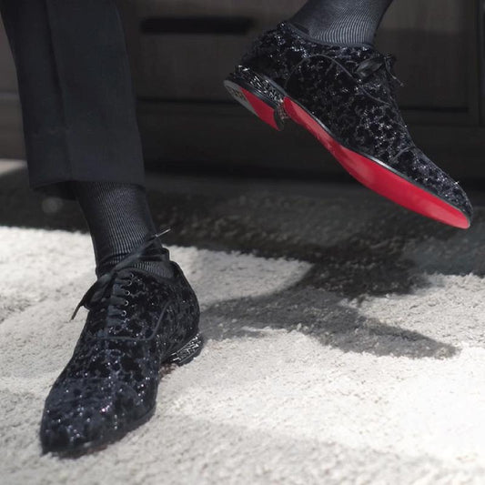 Men's Sparkling Lace-Up Oxford Dress Shoes