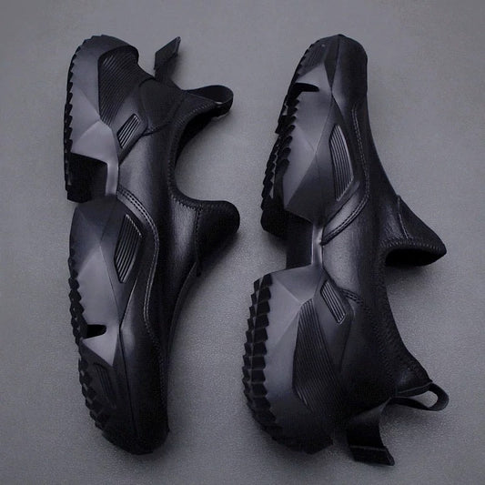 Men's Slip-On Sneakers with Textured Sole Design
