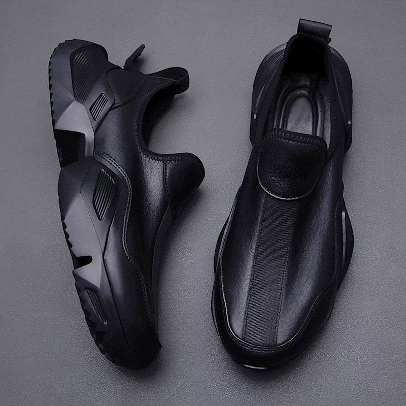 Men's Slip-On Sneakers with Textured Sole Design