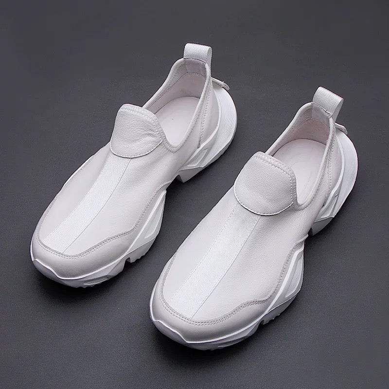 Men's Slip-On Sneakers with Textured Sole Design