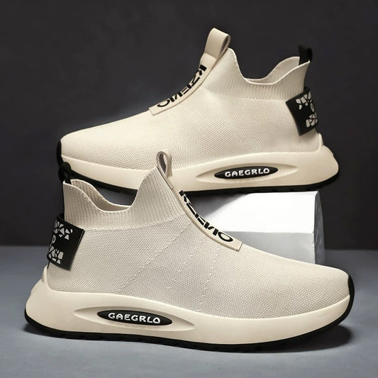 Men's Knit Slip-On Sneakers with Comfortable Sole