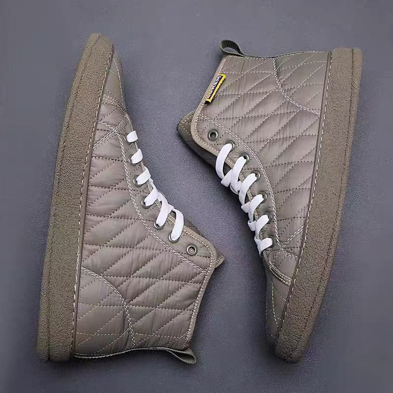 Quilted High Top Sneakers