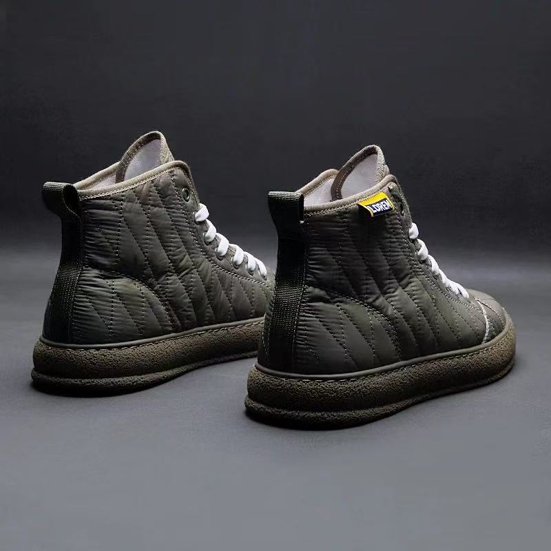 Quilted High Top Sneakers