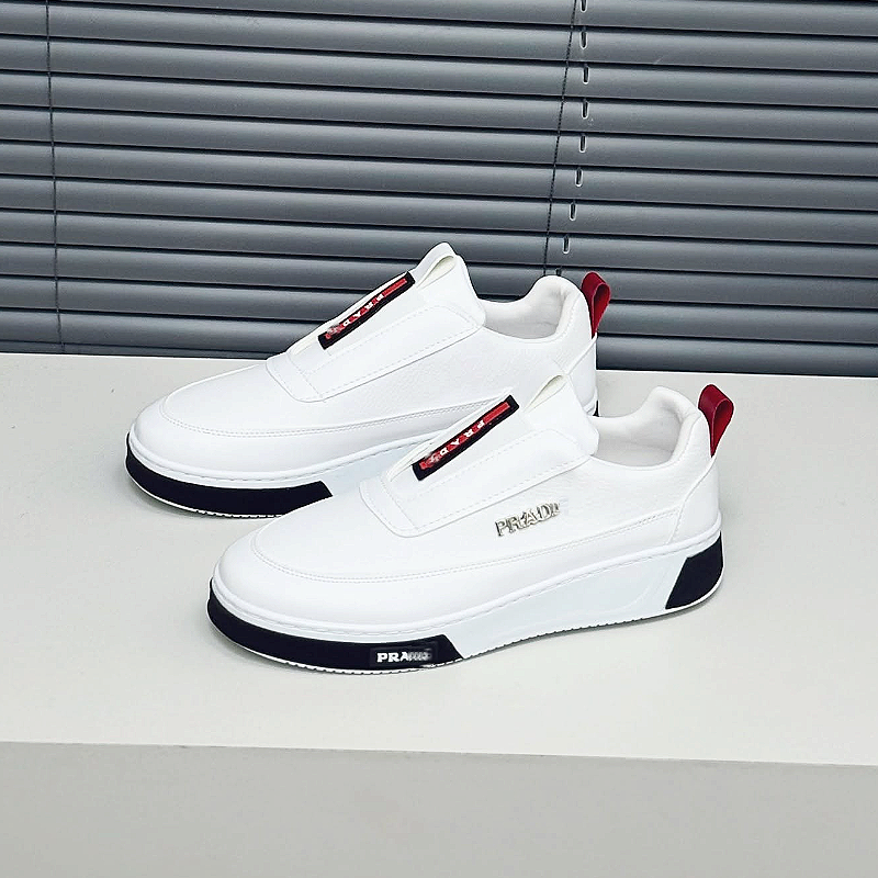 White Logo Slip On Sneaker