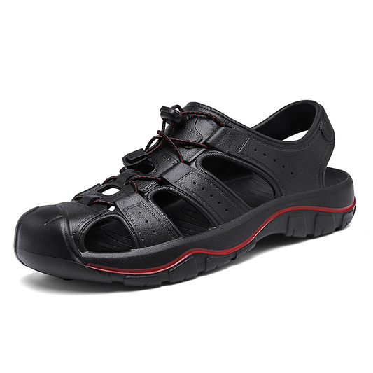 Men's Leather Clog Sandals