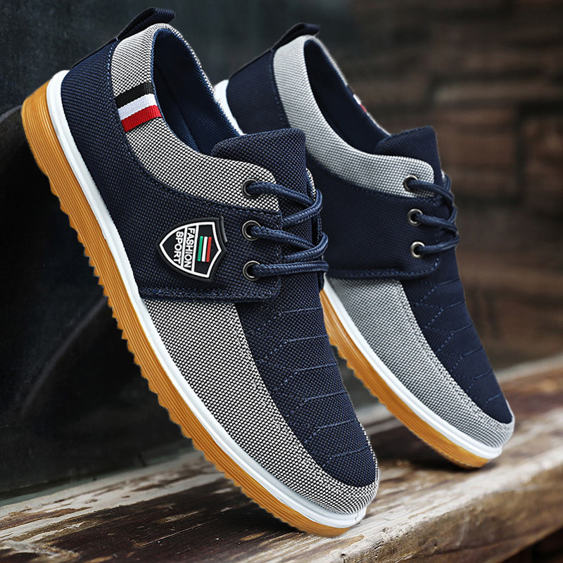Men's Lace Up Canvas Casual Shoes