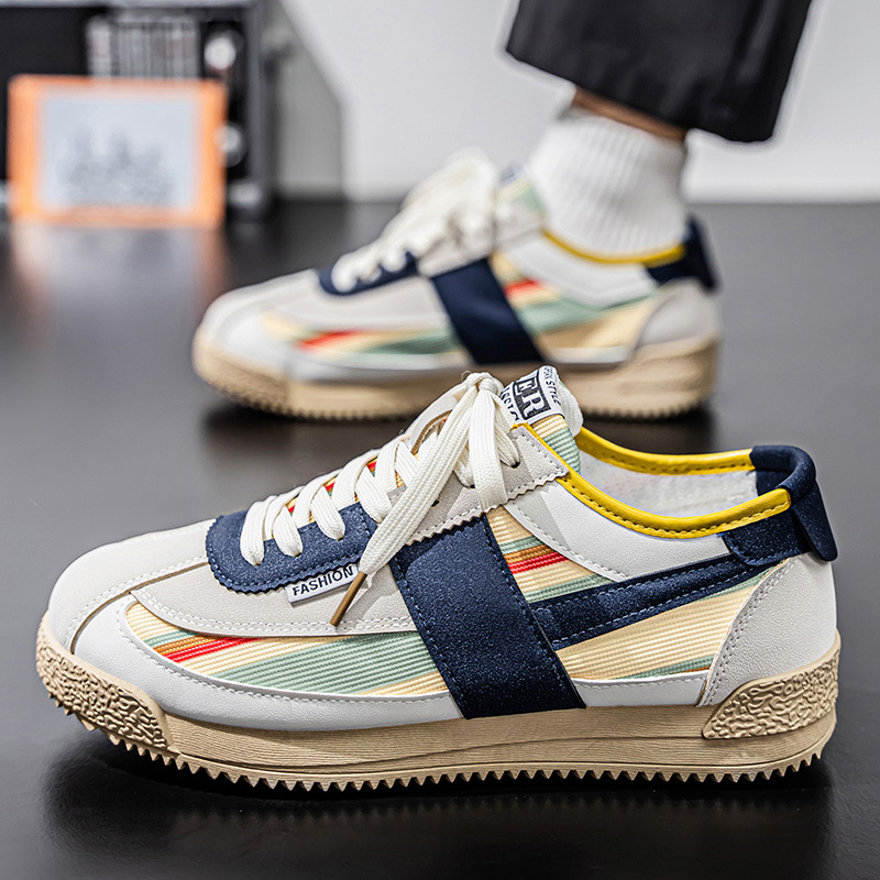 Men's Color Block Casual Sneakers Summer Wear