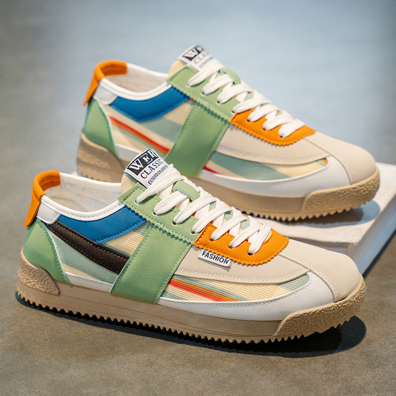 Men's Color Block Casual Sneakers Summer Wear