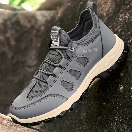 Men's Mesh Leather Summer Hiking Shoes Outdoor Wear