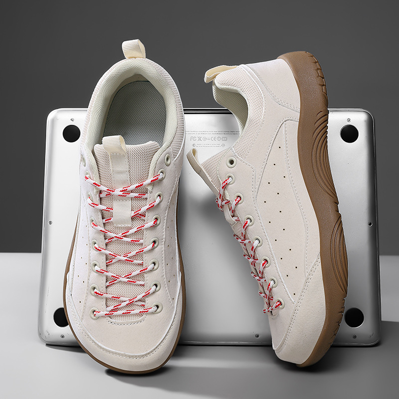 Men's Cream Breathable Casual Sneaker Shoe