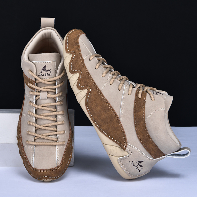 Men's White High Top Casual Shoe