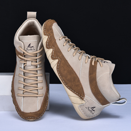 Men's White High Top Casual Shoe