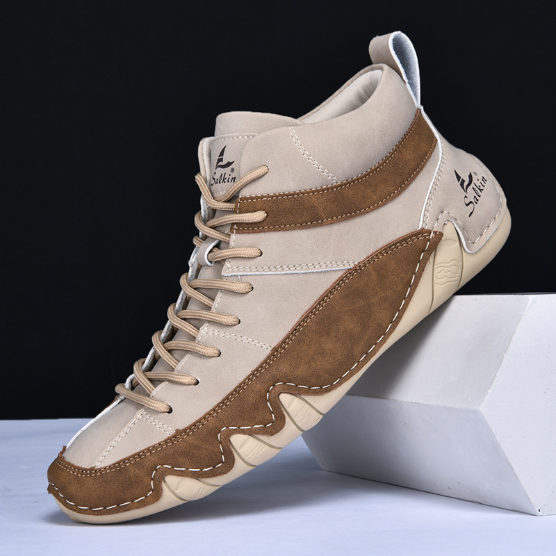 Men's White High Top Casual Shoe
