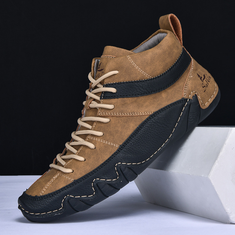 Men's White High Top Casual Shoe