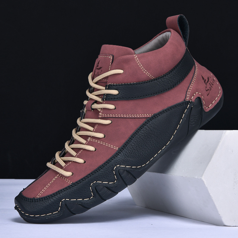 Men's White High Top Casual Shoe