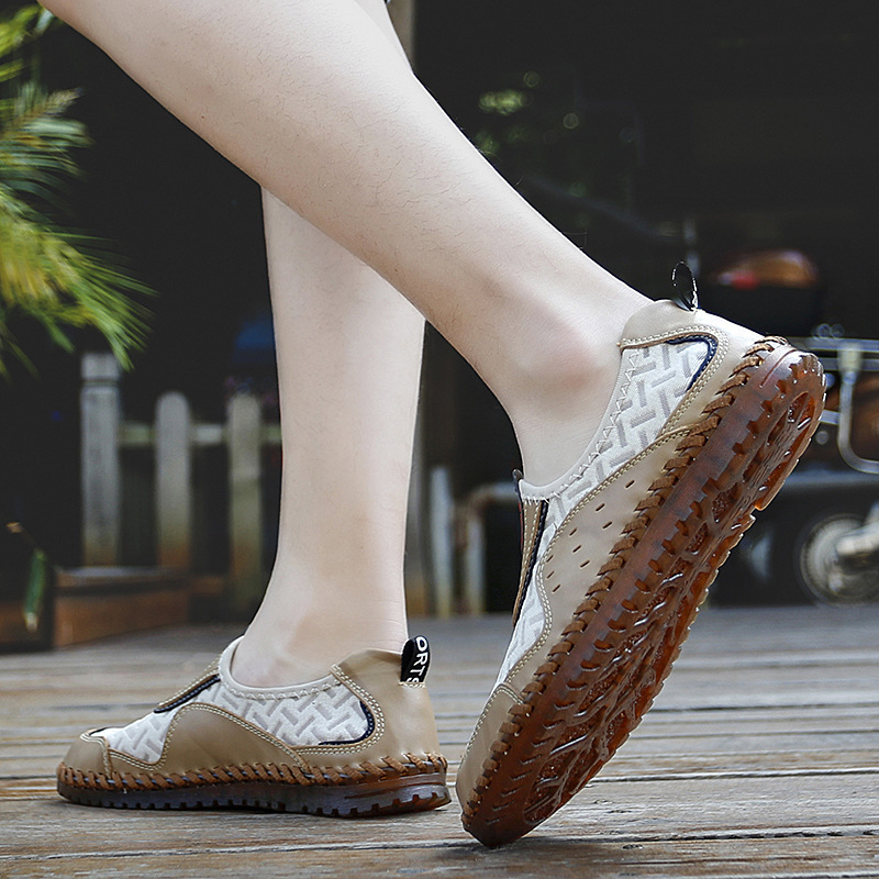 Men's Yellow Breathable Slip On Shoe