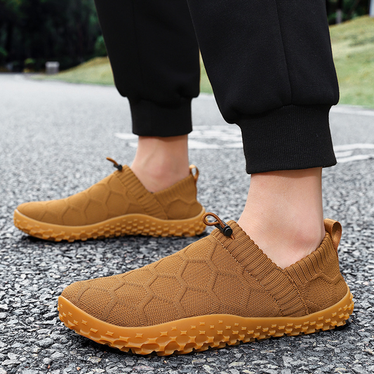 Men's White Knit Casual Shoe