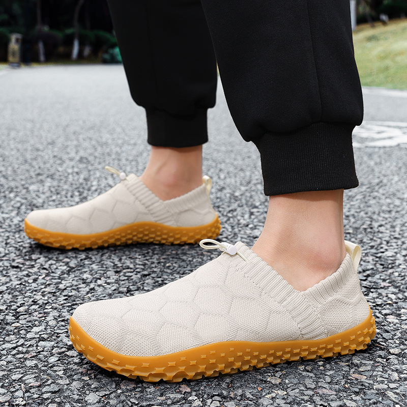 Men's White Knit Casual Shoe