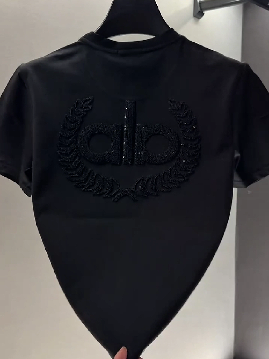 Men's Rhinestone Letter Graphic Short Sleeve T-Shirt