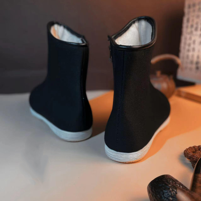 Black Fleece Canvas Boot